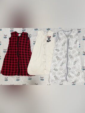 3-Piece Baby Sleep Sack Bundle | PeanutShell & TILLYOU | 0-12M